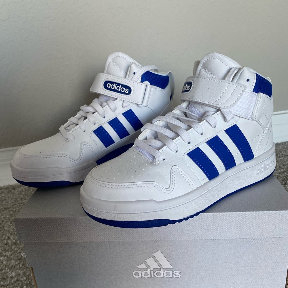 Boys high-top Adidas sneakers